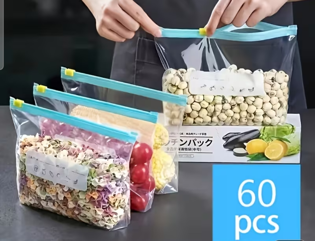 60 pc food storage bags
